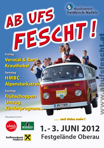 Musikverein Nofels AB UFS FESCHT ! Flyer V3.0 Seite 1