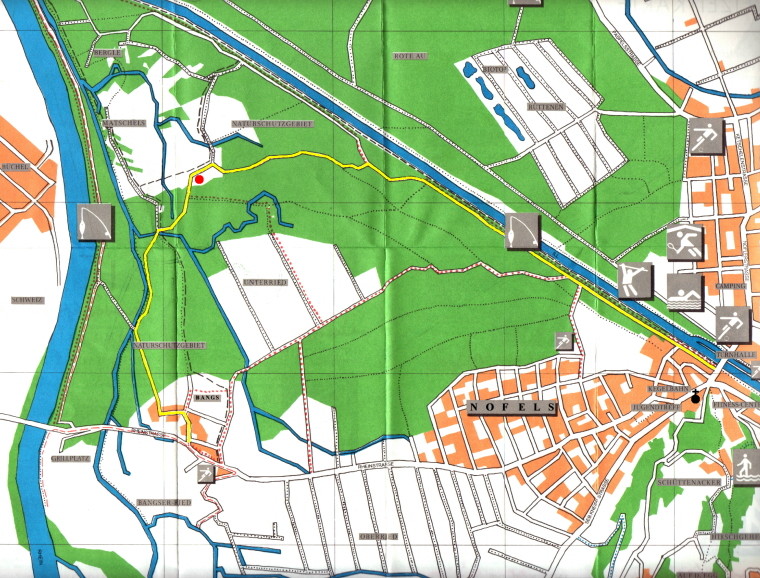 Matschels (Naturschutzgebiet) - Lage- und Anfahrtsplan